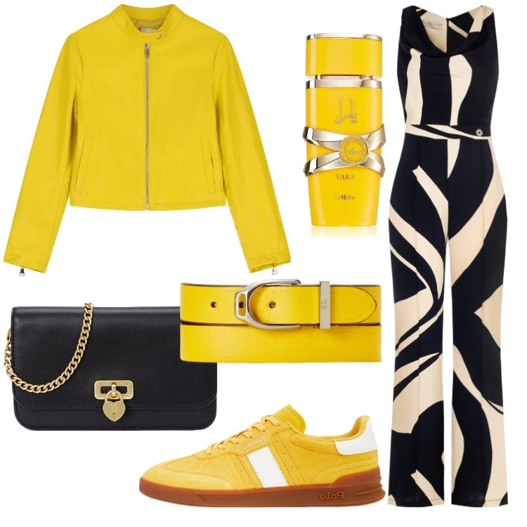 Outfit donna - Auguri a tutte le donne. Stile Urban per Tutti i giorni. Abbinamento con profumi, tute, sneakers, braccialetti, portafogli, giacche.