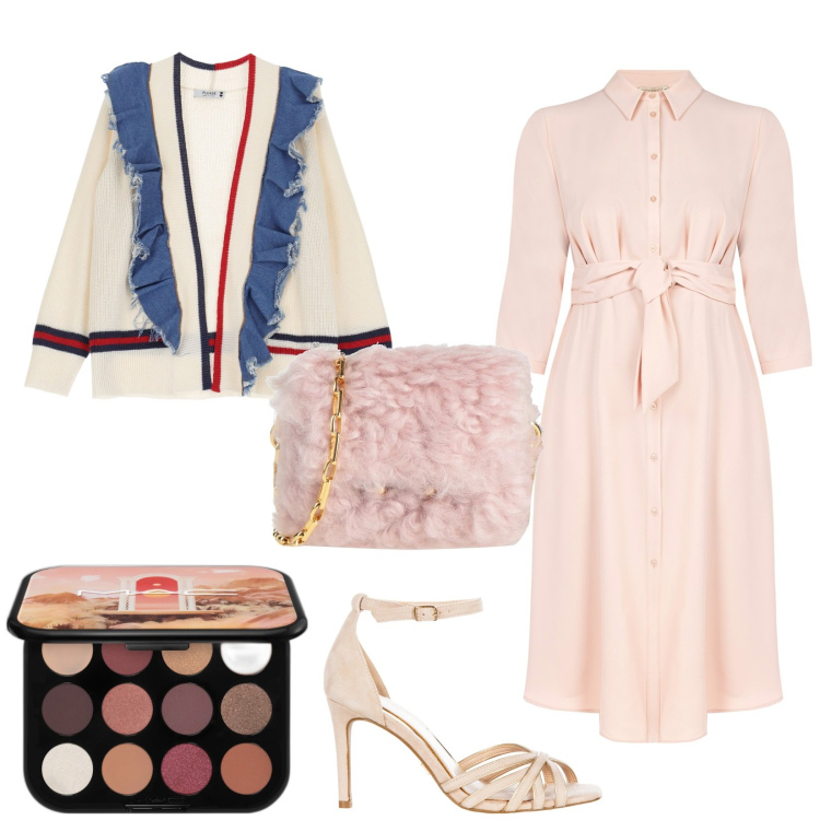 Outfit donna - Giacca. Stile Preppy per Cerimonia. Abbinamento con borse a tracolla, ombretti, vestiti lunghi, sandali col tacco, cardigans.