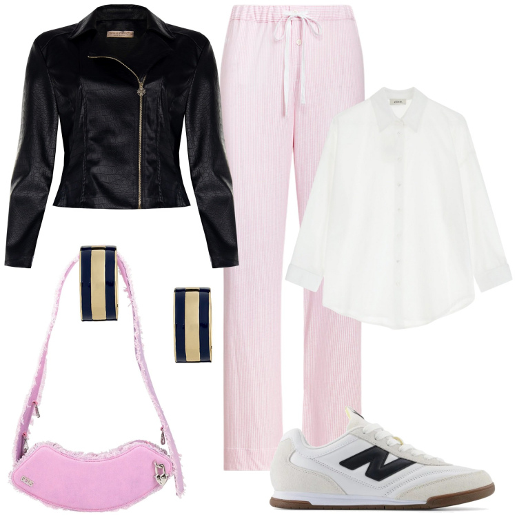 Outfit donna - Borse mini. Stile Casual chic per Tutti i giorni. Abbinamento con borse a spalla, sneakers, giacche, camicie, pantaloni, orecchini.