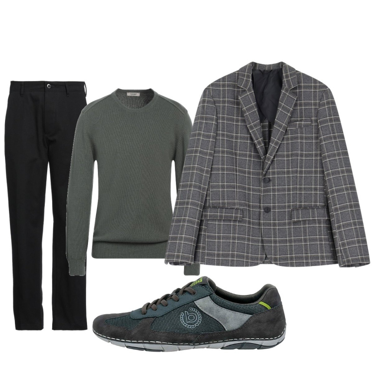 Outfit uomo - Per negozi…. Stile Trendy per Tutti i giorni. Abbinamento con pantaloni cargo, pullovers, giacche, sneakers.