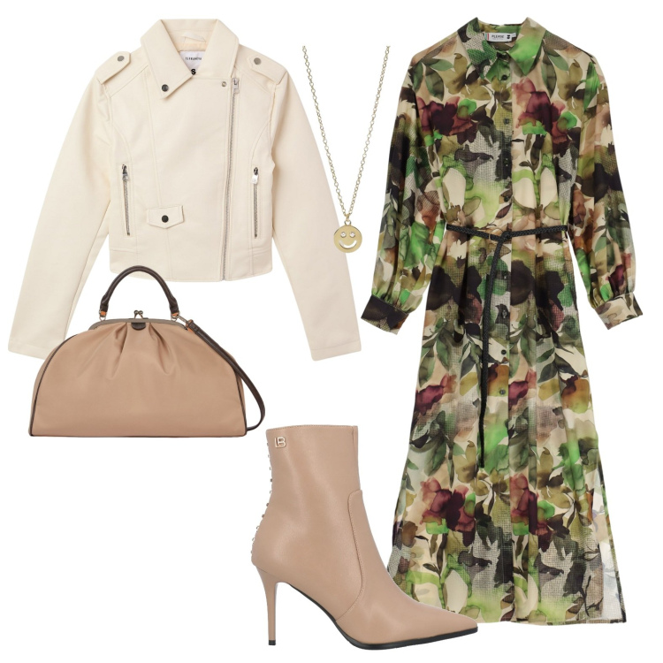 Outfit donna - Vintage con stiletto. Stile Glamour per Tutti i giorni. Abbinamento con stivaletti, giacche, collane, vestiti lunghi, borse a spalla.
