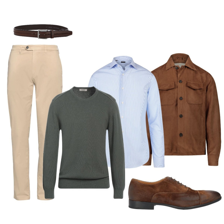 Outfit uomo - La giacca trendy in suede. Stile Business/Elegante per Ufficio. Abbinamento con pantaloni chino, scarpe stringate, pullovers, cinture, camicie, giacche.