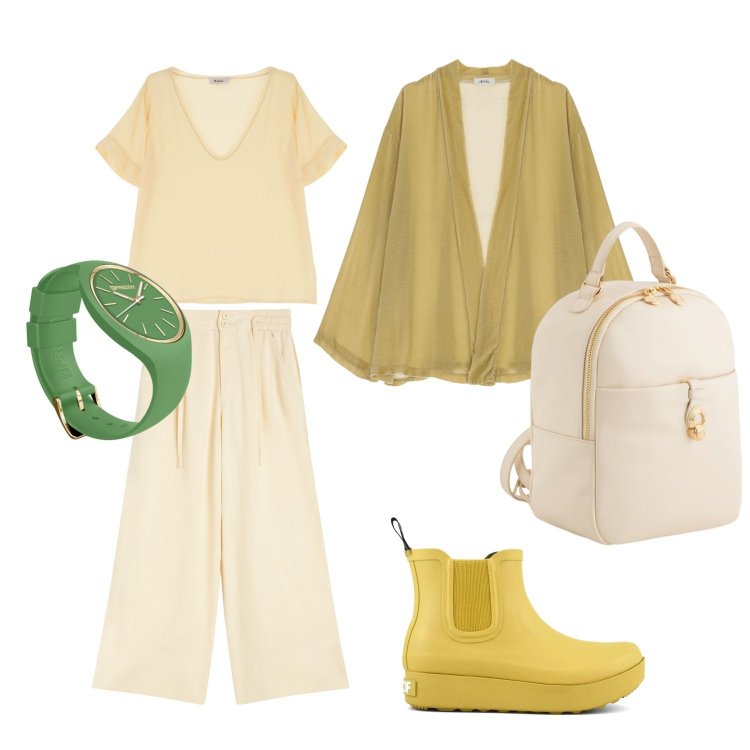 Outfit donna - Cedro. Stile Casual per Tutti i giorni. look ideale per Tall. Abbinamento con pantaloni, orologi, blazer, bluse, stivali, zaini.