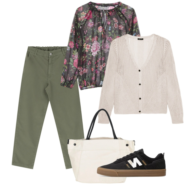 Outfit donna - Bluse fluide e romantiche - Focus Donna. Stile Bon Ton per Tutti i giorni. Abbinamento con borse a mano, sneakers, pantaloni, bluse, cardigans.