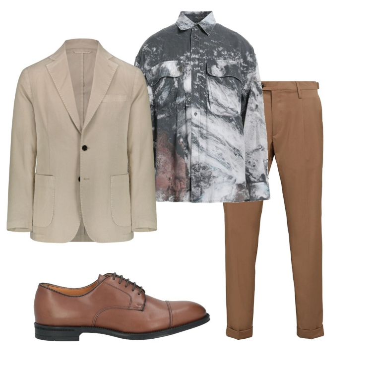 Outfit uomo - Total look #2082590. Stile Business/Elegante per Ufficio. Abbinamento con scarpe stringate, pantaloni, camicie, giacche.