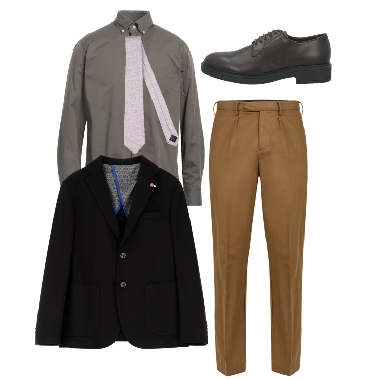 Outfit uomo - La cravatta rosa pastello. Stile Business/Elegante per Serata speciale. Abbinamento con camicie, scarpe stringate, cravatte, giacche, pantaloni.