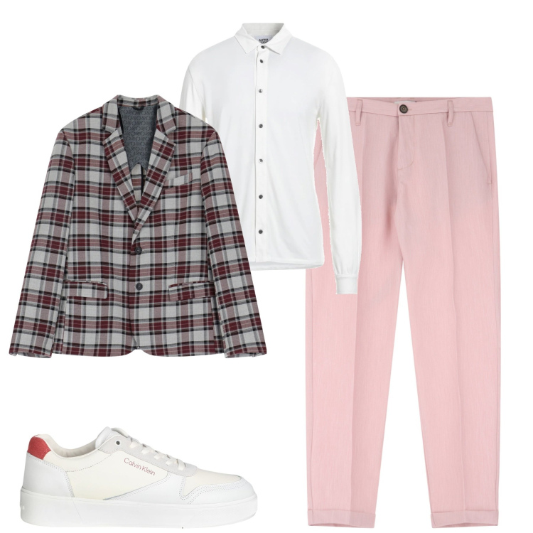Outfit uomo - City. Stile Trendy per Tutti i giorni. Abbinamento con camicie, sneakers, pantaloni, giacche.