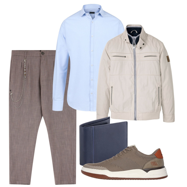 Outfit uomo - Pinces e sneackers. Stile Trendy per Tutti i giorni. Abbinamento con giacche, pantaloni, camicie, sneakers, portafogli.