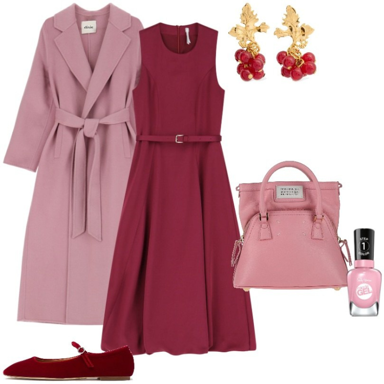 Outfit donna - Eleganti mini orecchini di ribes rosso. Stile Chic per Tutti i giorni. Abbinamento con borse a mano, smalti, vestiti midi/longuette, cappotti, ballerine, orecchini.