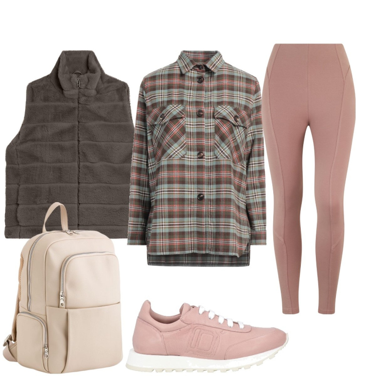 Outfit donna - Per il viaggio la camicia scozzese. Stile Casual per Tutti i giorni. Abbinamento con camicie, sneakers, gilet, pantaloni skinny, zaini.