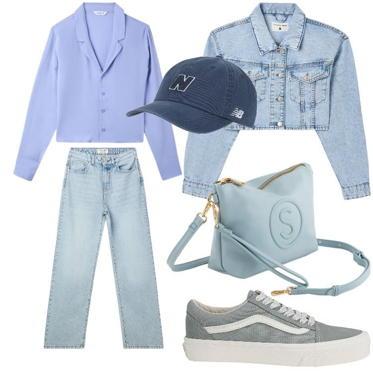 Outfit donna - Sheer elegance -Trasparenze con stile. Stile Casual per Tutti i giorni. Abbinamento con sneakers, camicie, jeans dritti, blazer, cappelli, valigie.