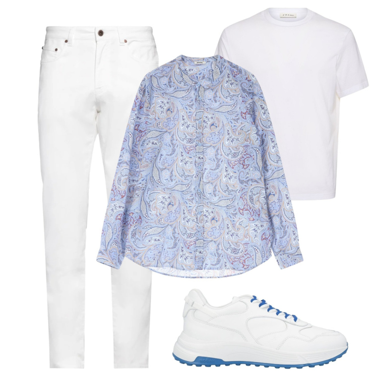 Outfit uomo - Total look #2086247. Stile Trendy per Tutti i giorni. Abbinamento con sneakers, pantaloni, camicie, t-shirt.