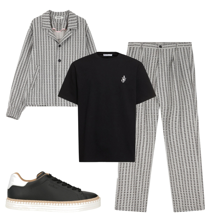 Outfit uomo - Imperial. Stile Trendy per Tutti i giorni. Abbinamento con sneakers, pantaloni, cappotti, t-shirt.