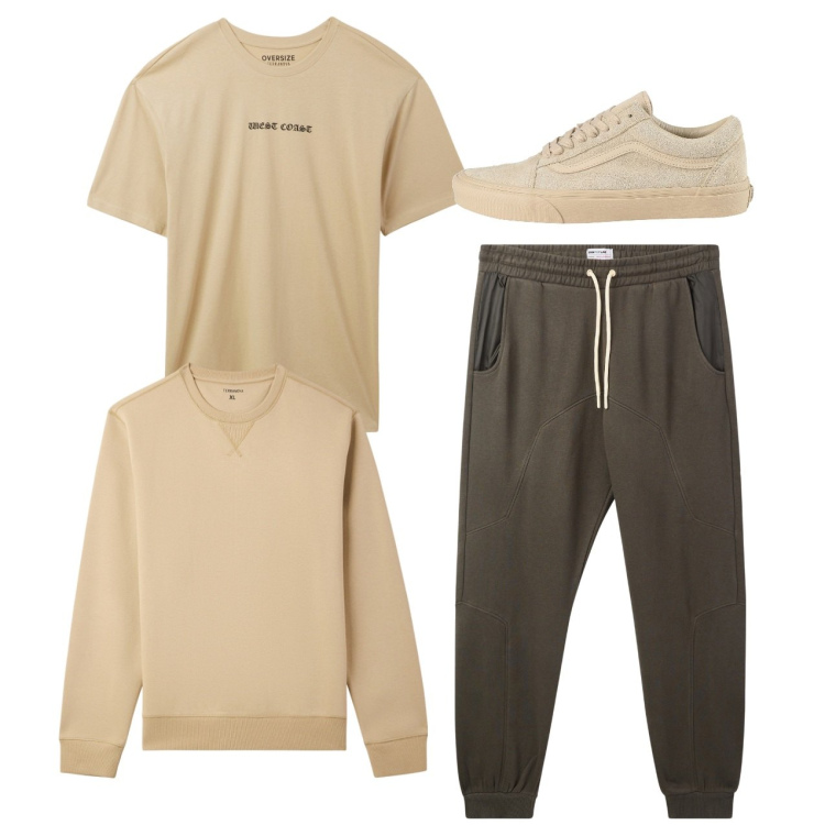 Outfit uomo - City. Stile Urban per Tutti i giorni. Abbinamento con sneakers, t-shirt, pantaloni, felpe.