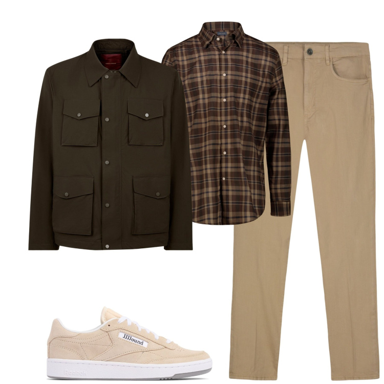 Outfit uomo - Total look #2087892. Stile Casual per Tutti i giorni. Abbinamento con pantaloni, sneakers, giacche, camicie.