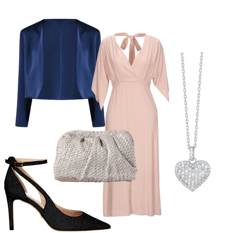 Outfit donna - Concerto all’Arena. Stile Chic per Serata fuori. Abbinamento con vestiti midi/longuette, collane, bolero, clutch, décolleté.