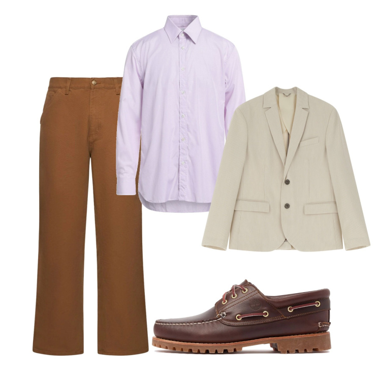 Outfit uomo - Pink touch. Stile Casual per Tutti i giorni. Abbinamento con camicie, giacche, jeans, scarpe stringate.
