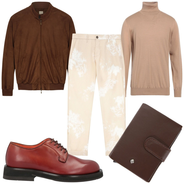 Outfit uomo - Total look #2089232. Stile Casual per Tutti i giorni. Abbinamento con maglieria, scarpe stringate, pantaloni, portafogli, giacche.