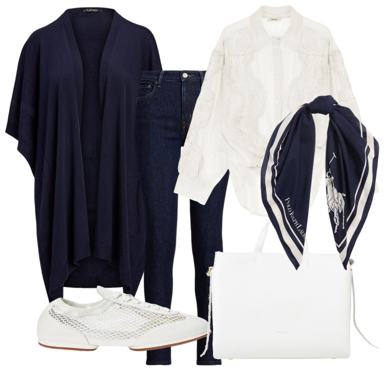 Outfit donna - Day by day. Stile Minimal per Tutti i giorni. Abbinamento con borse a mano, camicie, jeans skinny, foulard, cappe, ballerine.