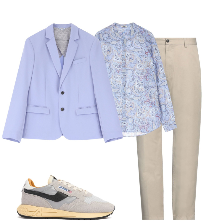Outfit uomo - City. Stile Trendy per Tutti i giorni. Abbinamento con pantaloni, giacche, camicie, sneakers.