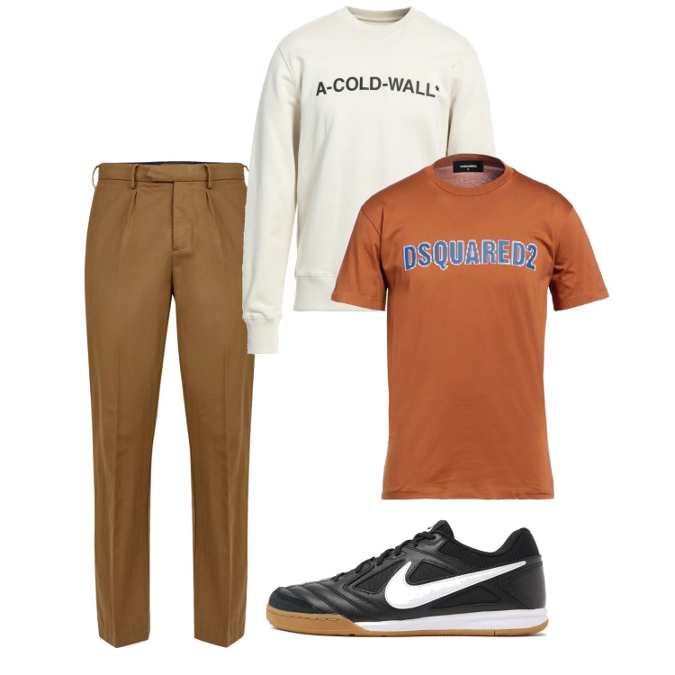 Outfit uomo - Weekend. Stile Casual per Tutti i giorni. Abbinamento con felpe, t-shirt, pantaloni, sneakers.