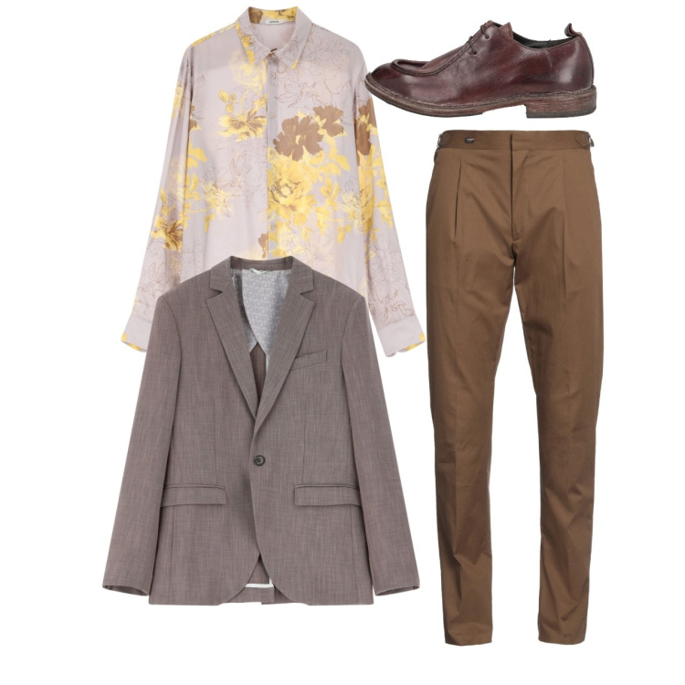 Outfit uomo - City. Stile Trendy per Tutti i giorni. Abbinamento con scarpe stringate, pantaloni, giacche, camicie.
