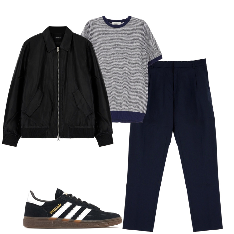 Outfit uomo - Marzo. Stile Casual per Tutti i giorni. Abbinamento con pantaloni, giacche, maglieria, sneakers.