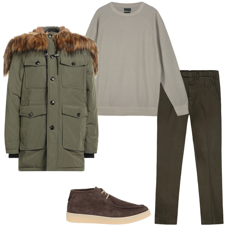 Outfit uomo - Giubbotto by Diesel. Stile Casual per Tutti i giorni. Abbinamento con stivali e stivaletti, giacche, pantaloni, maglieria.