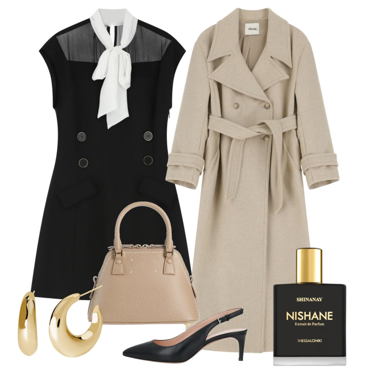 Outfit donna - Il trench versatile - @laurafo. Stile Bon Ton per Ufficio. Abbinamento con décolleté, borse a mano, profumi, orecchini, vestiti corti, trench.