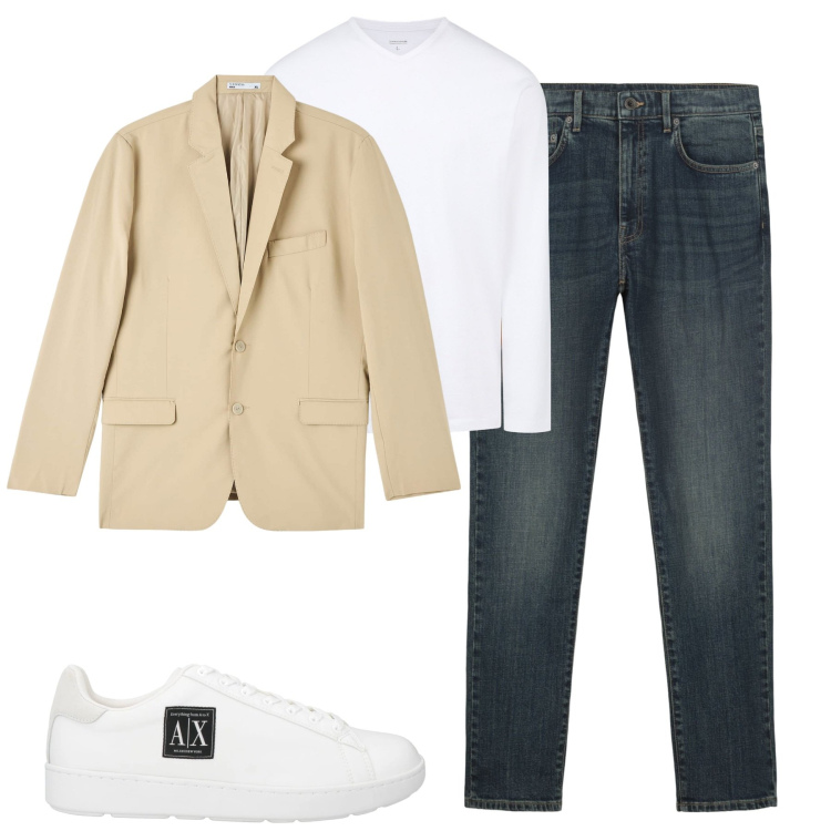 Outfit uomo - City. Stile Urban per Tutti i giorni. Abbinamento con sneakers, giacche, t-shirt, jeans.