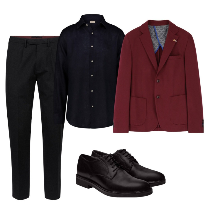Outfit uomo - Total look #2092980. Stile Business/Elegante per Ufficio. Abbinamento con giacche, scarpe stringate, pantaloni, camicie.