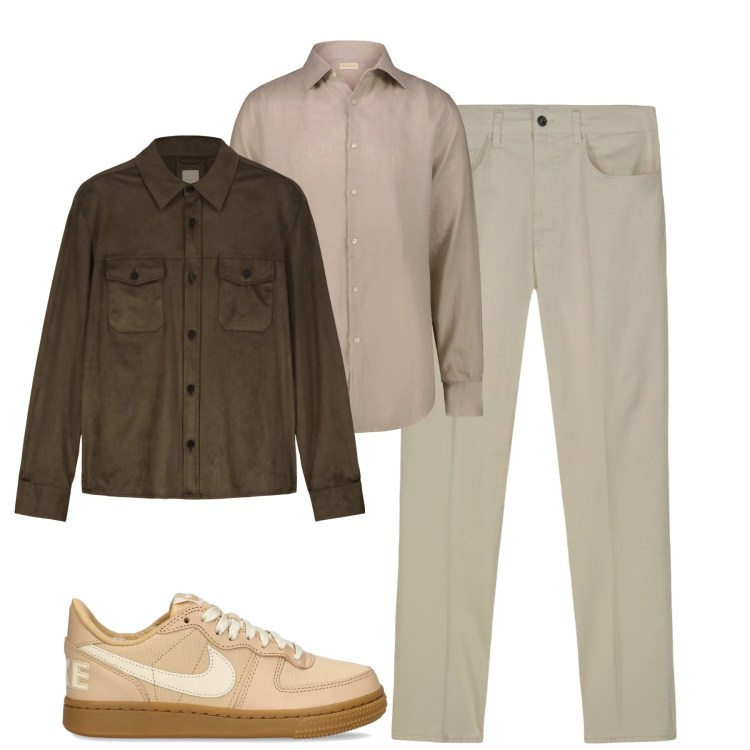 Outfit uomo - Total look #2093767. Stile Urban per Tutti i giorni. Abbinamento con giacche, pantaloni, camicie, sneakers.