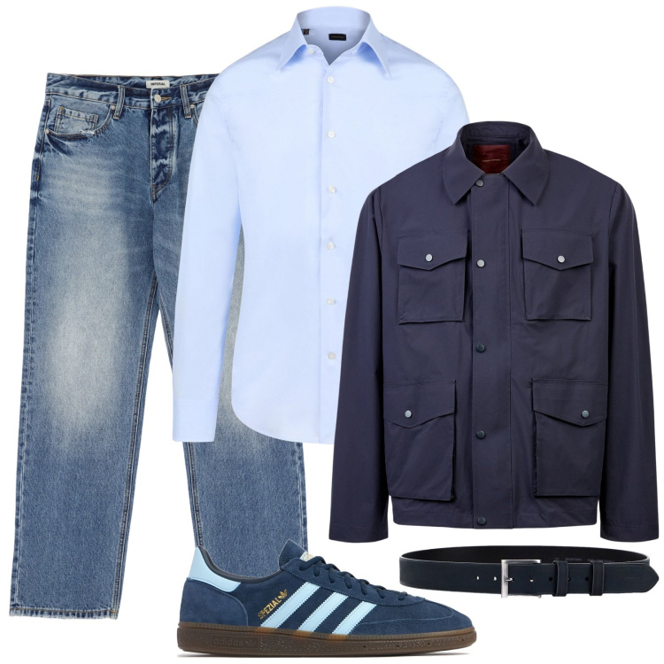 Outfit uomo - AC DC. Abbinamento con jeans, cinture, camicie, giacche, sneakers.
