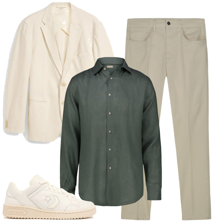 Outfit uomo - Stile in città. Stile Trendy per Tutti i giorni. Abbinamento con giacche, pantaloni, camicie, sneakers.
