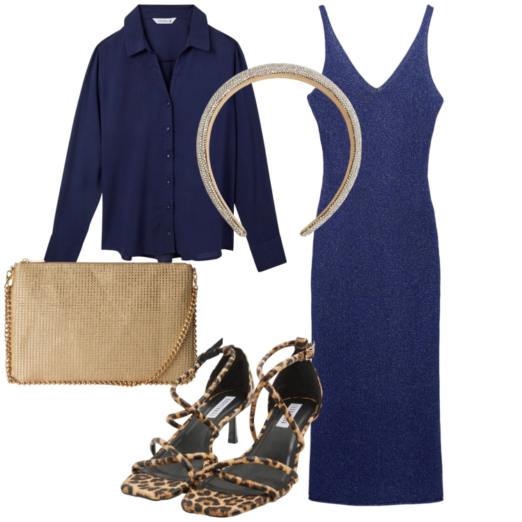 Outfit donna - Terranova - Occasioni speciali. Stile Chic per Cerimonia. Abbinamento con vestiti lunghi, camicie, sandali col tacco, borse a tracolla, cerchietti.