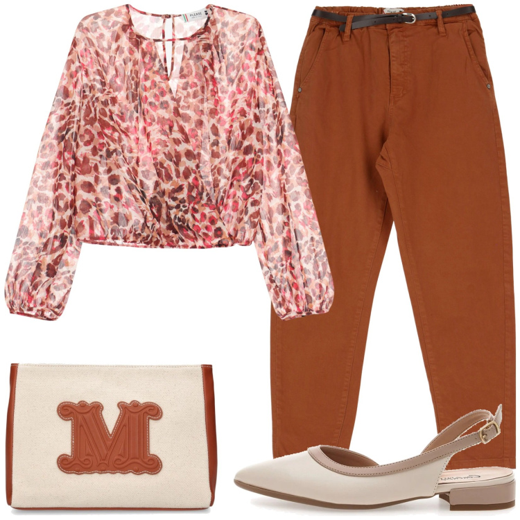 Outfit donna - Accessori chiari. Stile Casual chic per Tutti i giorni. Abbinamento con bluse, pantaloni chino, ballerine, pochette.