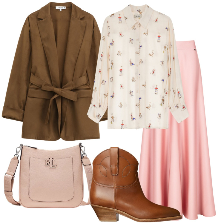 Outfit donna - Bantoa mid season sale. Stile Boho per Tutti i giorni. Abbinamento con camicie, gonne, blazer, stivaletti, borse a tracolla.