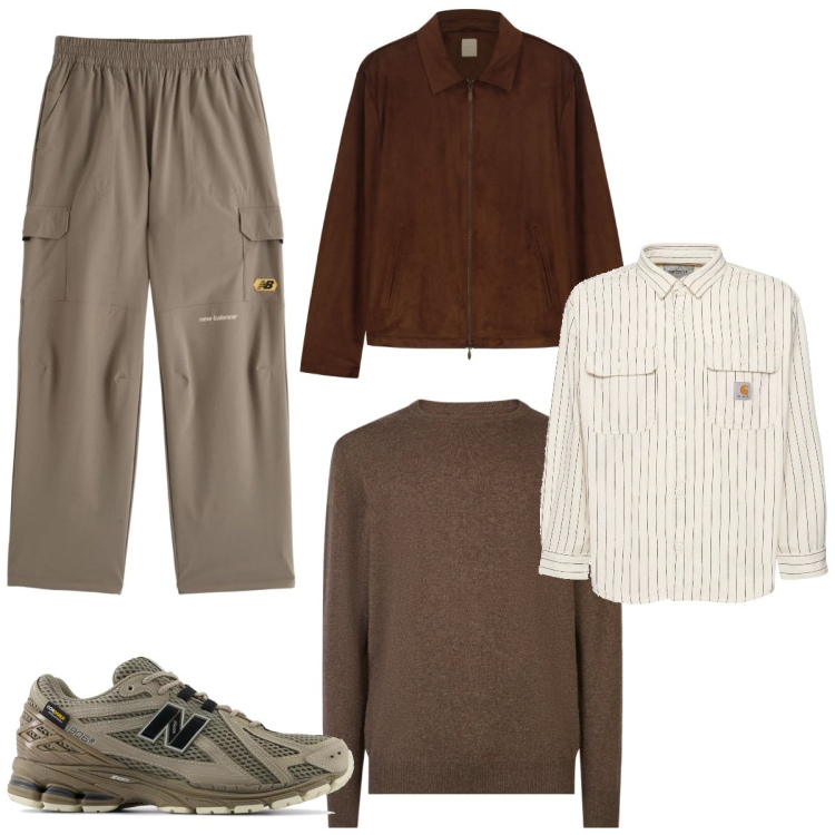 Outfit uomo - Total look #2097756. Abbinamento con sneakers, pantaloni, maglieria, giacche, camicie.