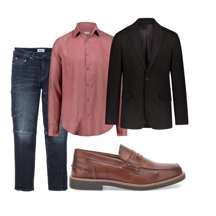 Outfit uomo - City. Stile Trendy per Tutti i giorni. Abbinamento con jeans slim fit, giacche, scarpe stringate, camicie.