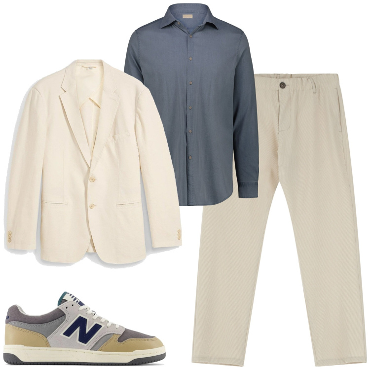 Outfit uomo - Total look #2098980. Stile Urban per Tutti i giorni. Abbinamento con giacche, sneakers, pantaloni, camicie.