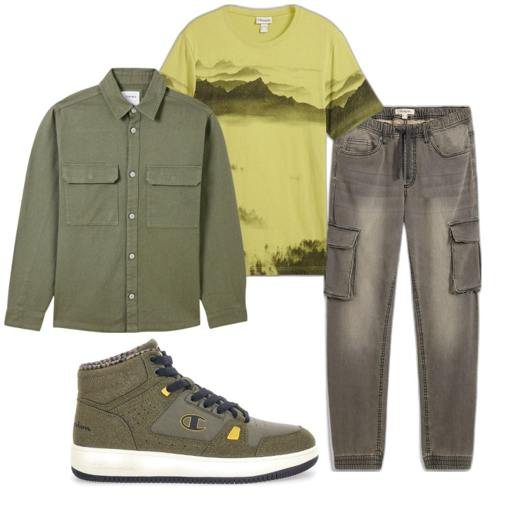 Outfit uomo - Urban. Stile Urban per Tutti i giorni. Abbinamento con jeans slim fit, t-shirt, cappotti, sneakers.