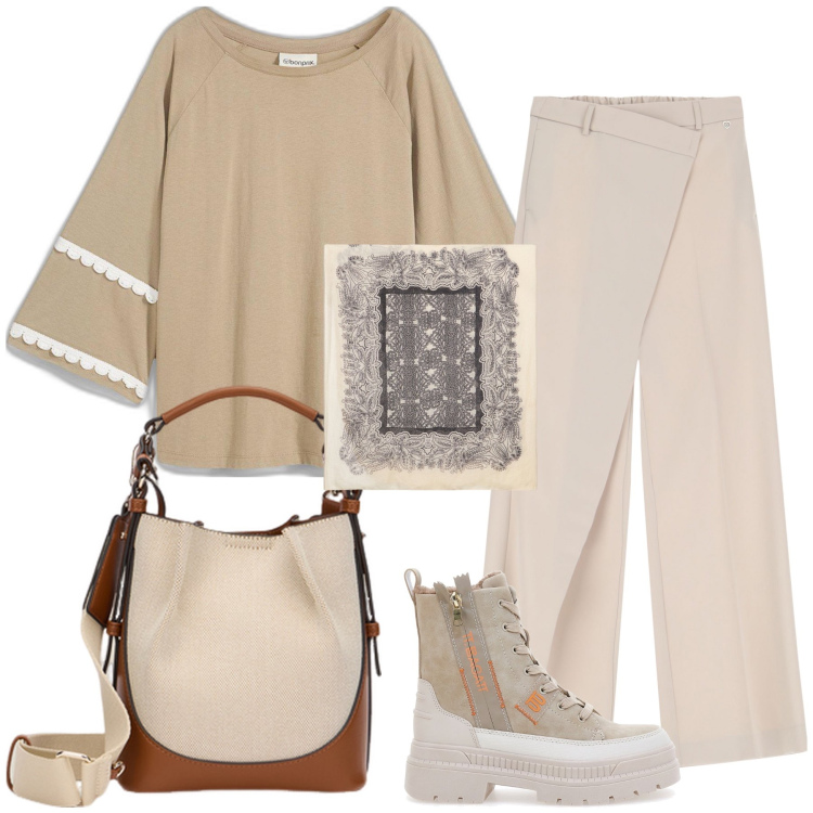 Outfit donna - Blusa folk. Stile Boho per Tutti i giorni. Abbinamento con t-shirt, pantaloni, anfibi, sciarpe, borse a mano.