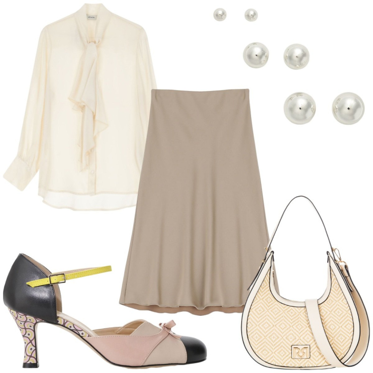 Outfit donna - Mary Jane Obsession : bon ton. Stile Bon Ton per Tutti i giorni. Abbinamento con borse a mano, gonne, décolleté, bluse, orecchini.