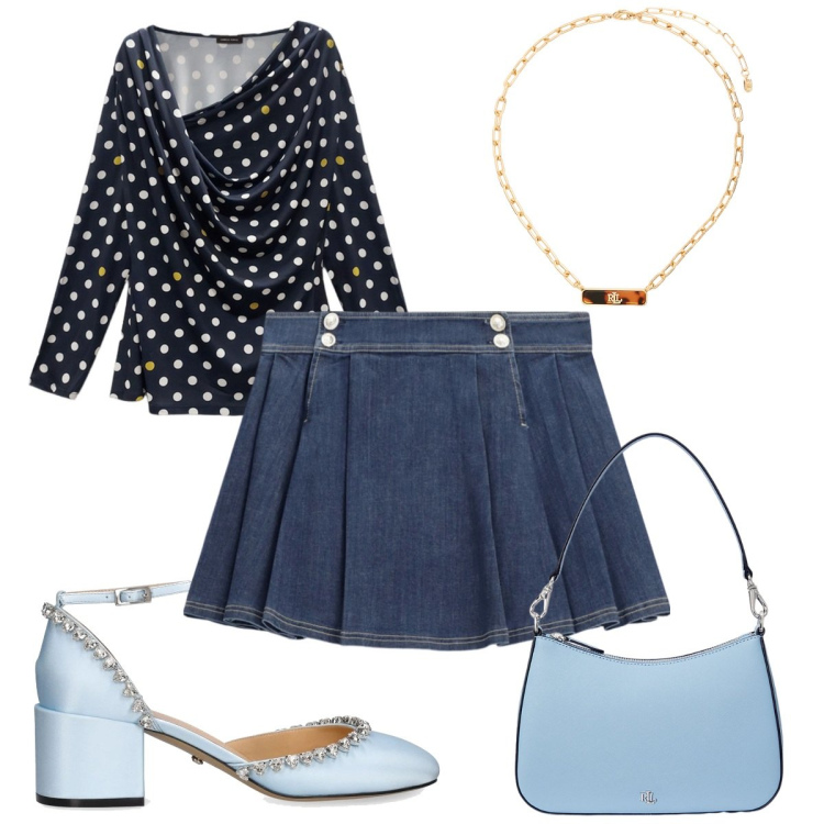Outfit donna - Mary Jane Obsession : super trendy. Stile Trendy per Tutti i giorni. Abbinamento con minigonne, collane, borse a spalla, t-shirt, décolleté.