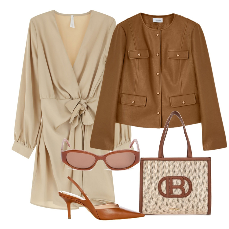Outfit donna - Total look #2101154. Abbinamento con décolleté, vestiti corti, borse a spalla, blazer, occhiali da sole.