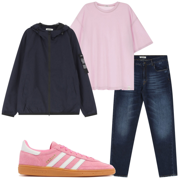 Outfit uomo - Tutti i giorni. Stile Casual per Tutti i giorni. Abbinamento con t-shirt, giacche, jeans dritti, sneakers.