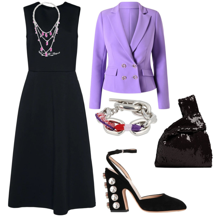 Outfit donna - Top di gioielli. per Serata fuori. Abbinamento con décolleté, blazer, braccialetti, vestiti midi/longuette, pochette, collane.