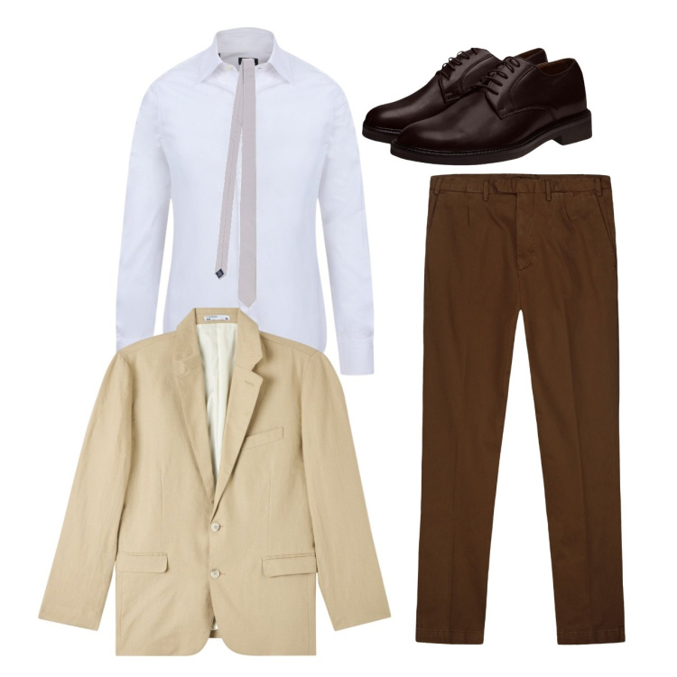 Outfit uomo - La cravatta stretta. Stile Trendy per Serata speciale. Abbinamento con giacche, scarpe stringate, camicie, pantaloni, cravatte.