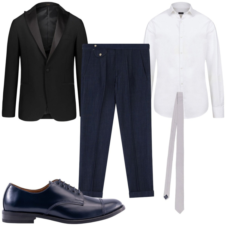 Outfit uomo - Total look #2101874. Stile Business/Elegante per Cerimonia. Abbinamento con jeans, abiti, camicie, scarpe stringate, cravatte.