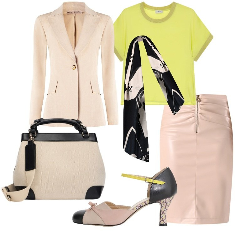 Outfit donna - Mary Jane così bon ton. Stile Bon Ton per Serata fuori. Abbinamento con décolleté, t-shirt, gonne, blazer, sciarpe, borse a mano.